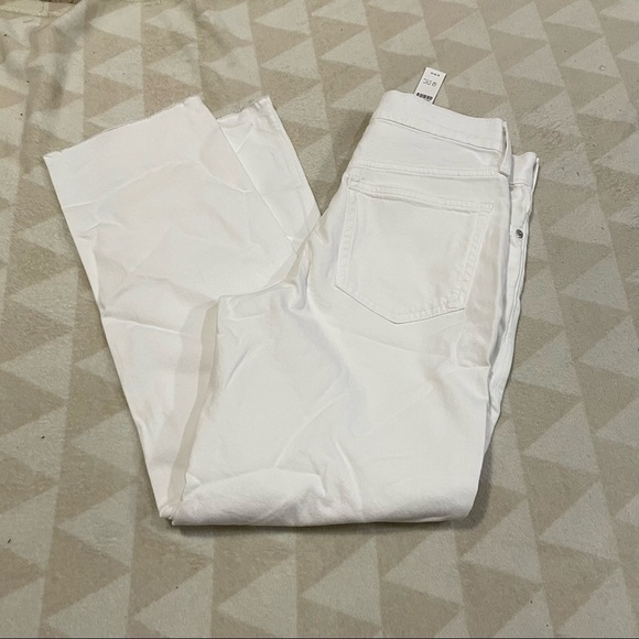 J crew high rise 90s classic straight jeans white - Picture 4 of 5